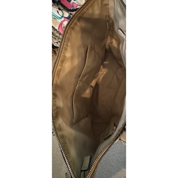 Coach F57510 Snake Patchwork Ava Tote in Beechwood Beige/Gold Hardware - Picture 13 of 15